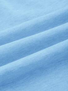 SHEIN BASICS Women's Casual Sports Loose Pocket Solid Color Knit Pants