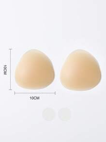 SHEIN 1 对女士柔软乳贴胸垫透气文胸提升胶带贴纸适合日常佩戴 - 米色 - 查看 4