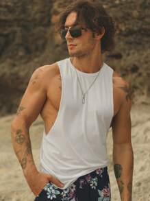 HIMLAND Men Solid Tank Top