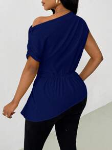 Zolique Ellow 斜肩不对称衬衫