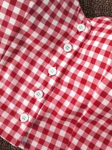 Sweetra Plaid Spaghetti Strap Bow Backless Camisole Tank Top For Women, Sexy Open Back Sleeveless Top