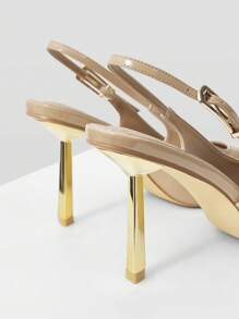 MOTF PREMIUM TACONES ESTILOSOS CON PUNTERA AFILADA Y TIRA TRASERA - Albaricoque - Ver 8