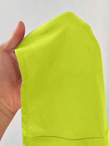 Maweii Plus Size Elegant Solid Color Off-Shoulder Lantern Sleeve Dress Fall Cloth For Women - Green - View 7