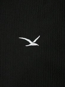 RueChic Ensemble de chemise régulière imprimée d'oiseaux en tissu spécial décontracté pour hommes