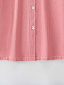 SHEIN Explorewe Tween Girls' Summer Denim Dress With Button Front & Patch Designs Cheap Shirts For Girls Shirt For Girls Casual Girls Dress Casual Dresses For Girls