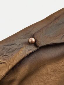 Maija Áo sơ mi cổ yếm màu cà phê rộng rãi thời trang và giản dị, phong cách mới xuân/hè 2025, thoải mái cho lễ hội âm nhạc, bãi biển, kỳ nghỉ, thường ngày, trang phục nghỉ dưỡng lãng mạn ở đô thị, thích hợp cho đi chơi, tiệc tùng, khách dự tiệc cưới, trang phục công sở giản dị sang trọng cổ điển, người đi làm ở đô thị cao cấp giản dị, tổng biên tập cùng phong cách, tiệc nghỉ dưỡng xã hội ở đô thị, quyến rũ lãng mạn, thời trang, đa năng; thích hợp cho kỳ nghỉ hè - Màu nâu  Mocha - Xem 5