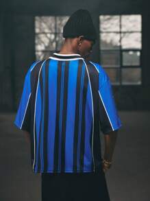 AXEPEAK 男士 Polo 短袖衬衫，简约时尚，适合夏季，街头风格 - 彩色 - 查看 2