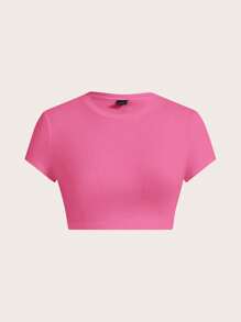 SHEIN EZwear Set de 3 camisetas de mujer de estilo casual y minimalista con estampado de cerezas, para el verano