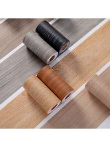 5mX15cm Old Furniture Door Cover Renovation Wood Grain Wall Stickers Self-Adhesive Simulation Waterproof Thickened Background Wall Cabinet Wall Stickers - Multicolor - View 2