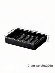 Cirelle Bandeja de Vaidade de Porcelana de Luxo - Expositor Decorativo para Bancada de Banheiro para Maquiagem e Joias | Saboneteira Minimalista com Acabamento Elegante | Decoração Inspirada em Hotel para Spa, Penteadeira, Criado-Mudo