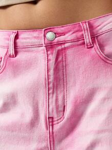 MISSGUIDED 阔腿 Y2K 风格牛仔裤高腰棉混纺复古裤春夏节日时尚复古水洗街头风格