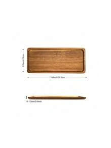 1/2 件橡子木托盘，长椭圆形，矩形托盘，木托盘，美容展示托盘，香水托盘，浴室托盘，餐具木托盘，蛋糕托盘，厨房托盘，生日展示架，花园托盘，纸杯蛋糕托盘，适用于生日、感恩节、万圣节、复活节、情人节、圣诞节装饰、餐桌装饰，适用于甜点、蛋糕、面包、香水、珠宝、沐浴产品、化妆品、波西米亚风 - 摩卡棕 - 查看 10