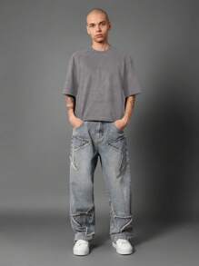 SUMWON 梅尔罗斯大道洛杉矶短款上衣街头时尚都市时尚超大 T 恤短袖休闲夏季 T 恤