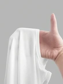 SHEIN EZwear 3 件套女士纯色圆领短袖紧身衣带吊带背心套装 - 彩色 - 查看 11