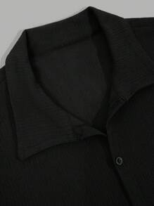 RueChic Ensemble de chemise régulière imprimée d'oiseaux en tissu spécial décontracté pour hommes