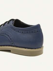 Cozy Pixies All-Match Versatile College Style English Oxford Casual Slip-On Flat Shoes For Baby Boys, Spring/Summer - Royal Blue - View 7