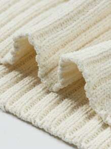 Manfinity Homme Chemise en tricot à manches courtes ample avec col rayé et effet ajouré pour homme, chemise ajourée en crochet