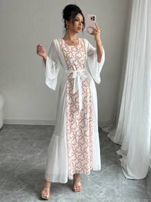 Calvaya Elegant Fitted Dress With Unique Design