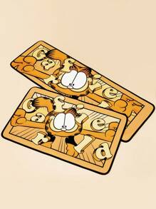 GARFIELD | SHEIN Cute Cartoon Cat Print Waterproof Anti-Slip Kitchen Floor Mat, Easy To Clean, Available In 2 Sizes - Multicolor - View 5