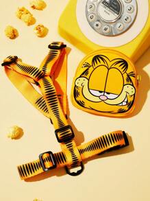GARFIELD | SHEIN 可爱的卡通宠物背包，包括用于存放清洁用品的小背包，超大可调节尺寸，不含皮带 - 橘色 - 查看 3