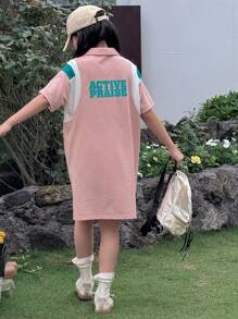 Dazy Kids Tween Girl Fall Dress,Back To School Clothes - Pink - View 3