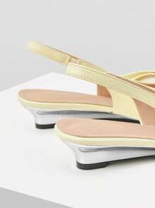 MOTF PREMIUM Décolleté con punta affusolata e decorazione a fiocco - Giallo - Visualizzare 8