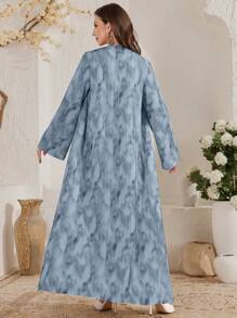 Al Najma 2pcs Women Tie-Dye Printed Long Jacket And Long Pants Set - Multicolor - View 2