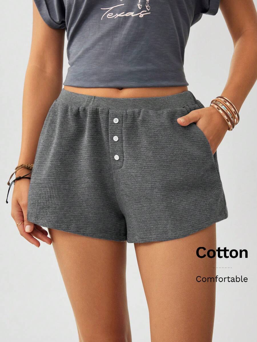 Wildy Summer Western Hippie Outfits Jorts Women's Low Waist Casual Loose Grey Super Shorts For Summer