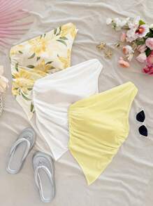 Soleia 3 件套夏季休闲花卉印花白色和粉色女式上衣，非常适合度假 - 彩色 - 查看 6