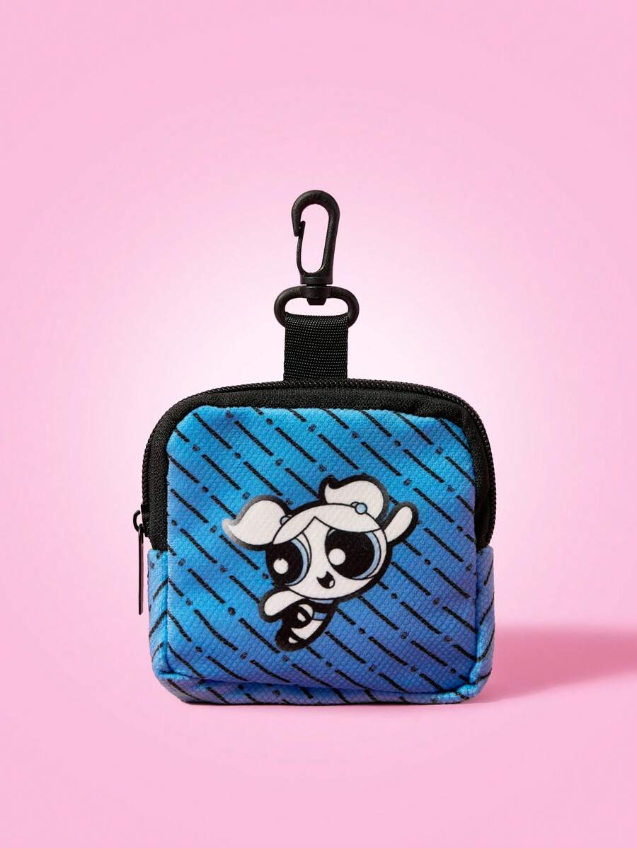 THE POWERPUFF GIRLS X SHEIN Fashion Portable Bubble Pattern Coin Purse - Multicolor - View 1