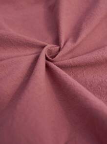 LanaWest 女式吊带连衣裙，带荷叶边和前蕾丝系带设计 - 藕粉色 - 查看 6