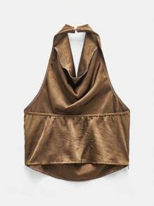 Maija Áo sơ mi cổ yếm màu cà phê rộng rãi thời trang và giản dị, phong cách mới xuân/hè 2025, thoải mái cho lễ hội âm nhạc, bãi biển, kỳ nghỉ, thường ngày, trang phục nghỉ dưỡng lãng mạn ở đô thị, thích hợp cho đi chơi, tiệc tùng, khách dự tiệc cưới, trang phục công sở giản dị sang trọng cổ điển, người đi làm ở đô thị cao cấp giản dị, tổng biên tập cùng phong cách, tiệc nghỉ dưỡng xã hội ở đô thị, quyến rũ lãng mạn, thời trang, đa năng; thích hợp cho kỳ nghỉ hè - Màu nâu  Mocha - Xem 4