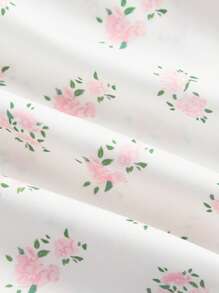 SHEIN MOD Top de mujer tipo camisola con estampado floral ditsy - Rosa Pálido - Ver 3