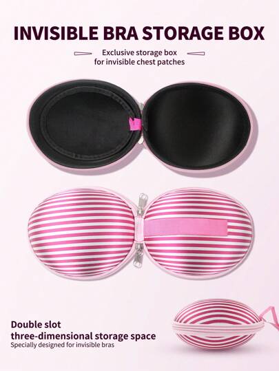 Cutie de depozitare invizibilă pentru sutien din silicon, cutie de depozitare pentru sutien