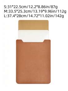 1PC Laptop Inner Pocket Computer Case PU Leather Portable X201PC Laptop Inner Pocket Computer Case PU Leather Portable X20 - Brown - View 2