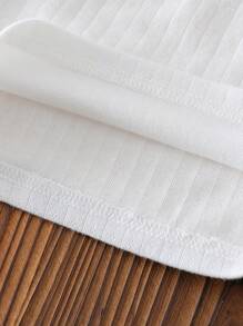 Vintaside Kids 3pcs Baby Girls Jacquard Fabric Camisole Vest Top. Sleeveless, Breathable For Outer Wear, Cute & Fashionable, Pastel Colors, Lovely & Versatile. Soft, Comfortable Fabric, Casual Style Suitable For Spring/Summer Outdoor, Daily, Travel - Yellow - View 6