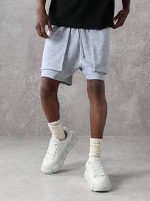 SUMWON Pantalones cortos de chándal de uso esencial, con bolsillos múltiples, cómodos, de alto rendimiento con cintura elástica, de tela de felpa francesa premium, para un estilo de vida activo en verano y primavera