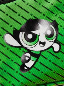 THE POWERPUFF GIRLS X SHEIN Fashionable Cute Portable Buttercup Pattern Coin Purse - Multicolor - View 3