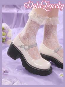 Dola Lovely 女士日常穿着厚底时尚平底便鞋 - 杏色 - 查看 10