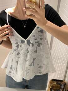 Wynsel Women's Round Neck Slim-Fit Short Sleeve Elegant T-Shirt, Grey, Spring/Summer,Business Casual Women