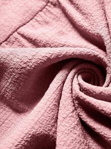 SHEIN LUNE SHEINLUNE Plus Size Women Textured Chiffon Ruffle Hem Short Dress Summer Outfits For Women Summer Clothes Cute Summer Dresses For Women Beach Outfits For Woman Ruffle Dress Summer Called Summerfashion Summerstyle Summerdress Trendingstyle Summerootd Pinkdress Happy Mother Day Mother Day Dress