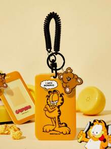GARFIELD X SHEIN Süßer Cartoon Kartenhalter, kann an Taschen oder anderen gewünschten Orten aufgehängt werden, hält 2 Karten
