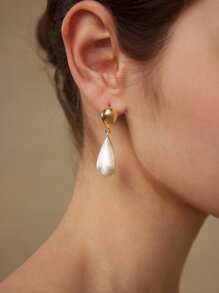 MOTF PREMIUM 拼色水滴吊坠耳环 - 彩色 - 查看 3