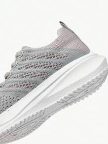 JNSQ 1 Pair All-Match Casual Comfortable Soft Bottom Breathable Lace-Up Flat Sport Shoes, All Season - Pink - View 8