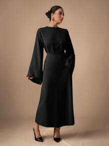 EURMUSE Beige Long Pleated Style Pants, Fashionable For Summer - Black - View 6