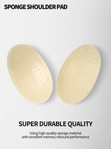 Shoulder Pads - Foam Self-Adhesive Thicker Invisible Shoulder Lift, Prevent Sagging Shoulders, Unisex Suit Accessories - Apricot - View 3