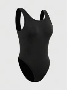 SuitURBody Women's Sleeveless Solid Color Casual Slim Fit Sexy Jumpsuit