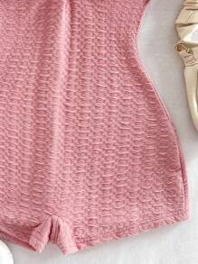 Soleia Women's Knitted Sleeveless Hollow Out Romper