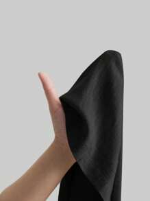 Ontre 2025 Women Casual Loose Pleated Wide Leg Pants, Suitable For Bohemian Style, Ibiza Island, Vacation, Holidays, Spring/Summer Business Casual Wear, Suitable For American Independence Day Pride, Vacation, Beach, Birthday Party, Female Teachers - Black - View 9