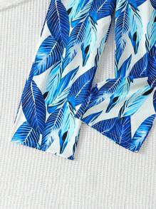 Tween Girls Minimalist Sleeveless Jumpsuit, Fashionable Summer Outfit - Blue - View 4